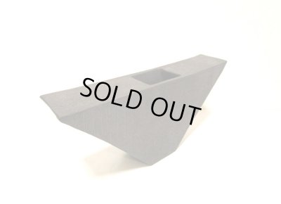 画像7: 作家物　手造りダークブラウン６号撥型花器　T-０４－３１