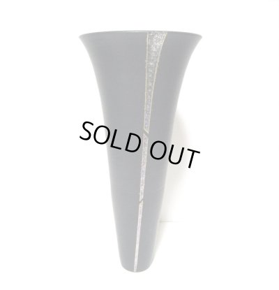 画像7: 一品作　黒６号丸長立花瓶　T-０４－３９