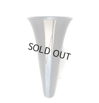 画像4: 一品作　黒６号丸長立花瓶　T-０４－３９