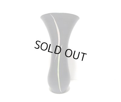 画像8: 作家物 黒４.５号丸飛鳥型小型立華瓶　T-０４－４１