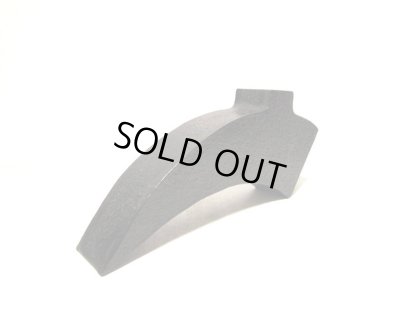 画像6: 特-７３１　作家物手造り黒扇型ブリッジ花器