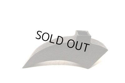 画像7: 特-７３１　作家物手造り黒扇型ブリッジ花器