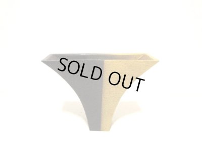 画像9: 作家物　手作り黒／黄土色６.５号撥型掛け花　T-０５－０４