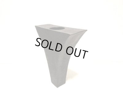 画像7: 作家物　手作りこげ茶５.５号撥型花器　T-０５－０５