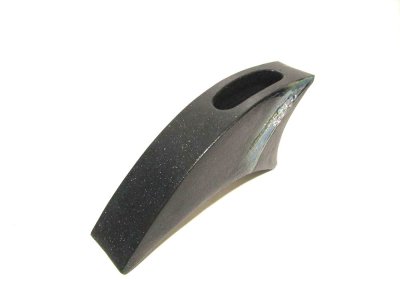 画像9: 手造り黒変型扇型花器（縦横兼用）　T-０５-１５