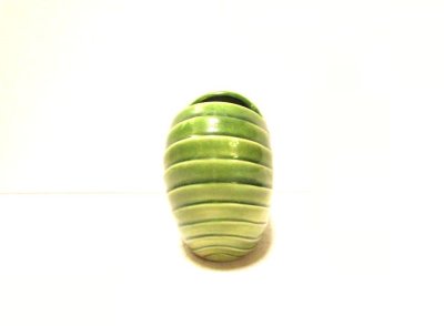 画像5: 萌黄色６号偏壷千段花入れ　T-０５－２５