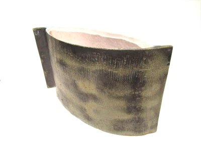 画像3: 手造り黒ボカシ１３号大型角合わせ花器　T-０５-３５