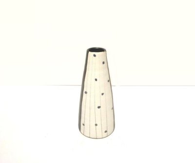 画像5: 手作り　５号円錐型細一輪差し　T-０５－３６W・W/B・GL