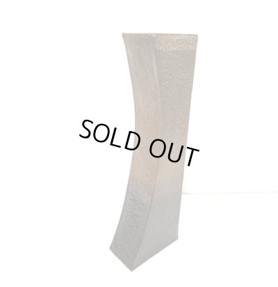 画像6: 作家物　ブラウン布目弓形角花器　T-０５-３８