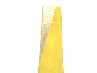 画像10: 手造り 黄釉１５号三角長瓶 本銀付　T-０５－４３