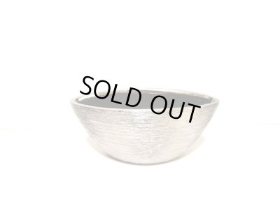 画像1: シルバー７.５号舟型小品花器　ストレイフオーバル　T-０５－５３