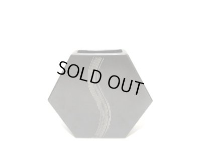 画像2: 特-４４２　六角型花器ダークブラウン