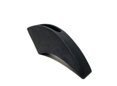 画像8: 手造り黒９.５号変型扇型花器（縦横兼用） T-０６-１０