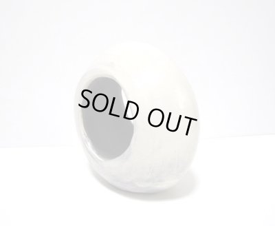 画像5: 手造り 白刷毛目７号丸変型花器 T-０６-１５