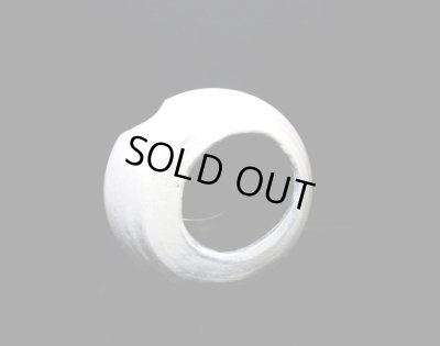 画像11: 手造り 白刷毛目７号丸変型花器 T-０６-１５