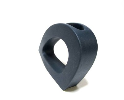 画像8: 手造り 藍色１０号変形リング型花器 T-０６-１７