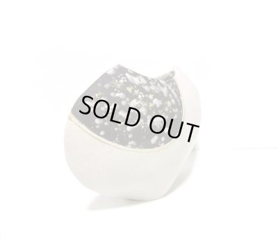 画像9: 手造り クリーム９号ハート型変形花器 T-０６-１９