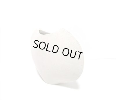 画像6: 手造り クリーム９号ハート型変形花器 T-０６-１９