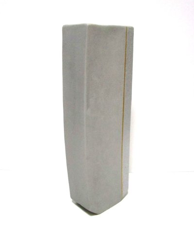 画像5: 手造り グレー１３号短冊型緑釉流し　T-０６－２５