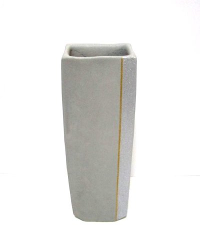 画像6: 手造り グレー１３号短冊型緑釉流し　T-０６－２５