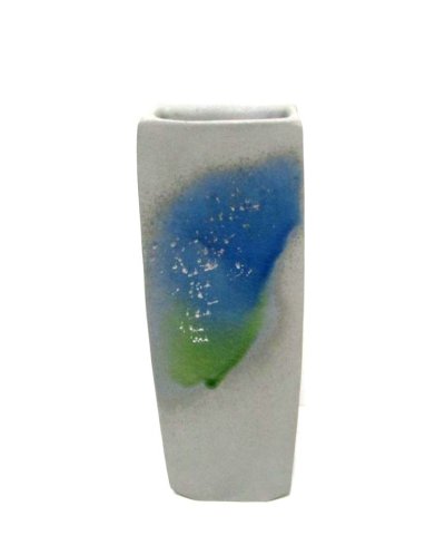 画像3: 手造り グレー１３号短冊型緑釉流し　T-０６－２５