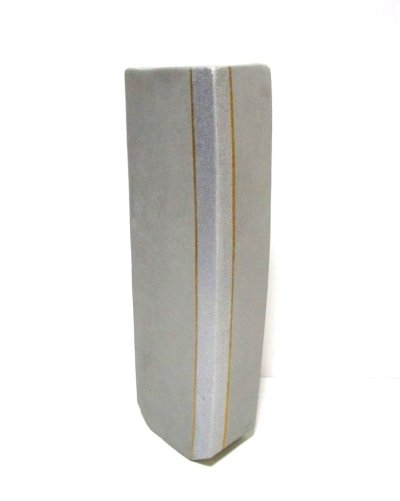 画像7: 手造り グレー１３号短冊型緑釉流し　T-０６－２５