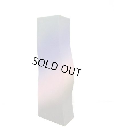 画像3: 手造り レインボー１３号短冊型ウエーブ花器　T-０６－２６