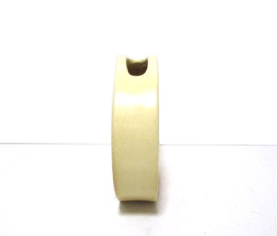 画像5: 手造り 淡黄色７号丸自由花花器 T-０６-１４