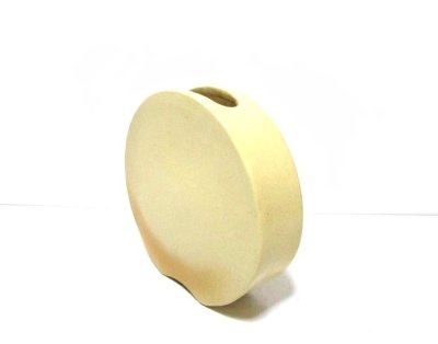 画像8: 手造り 淡黄色７号丸自由花花器 T-０６-１４