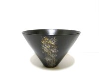 黒８号丸生花花器　T-０６－３２