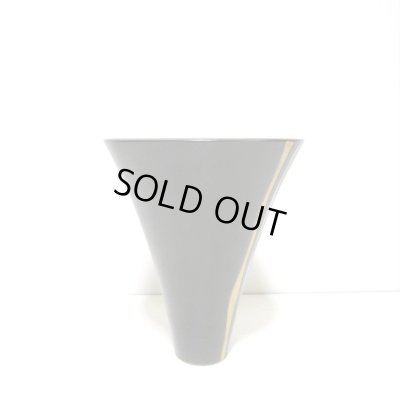 画像5: 黒６号丸反型生花・立花花器 金銀ライン　T-０６－３４