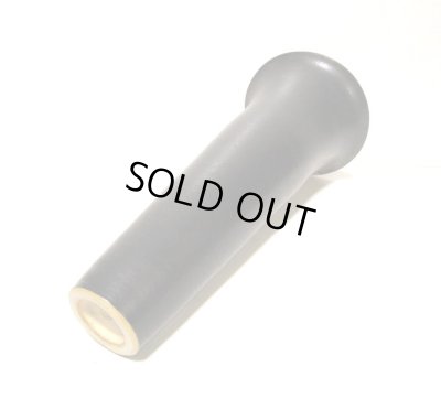 画像9: 作家物 艶消し黒１１号丸細長立花瓶　T-０６－３７