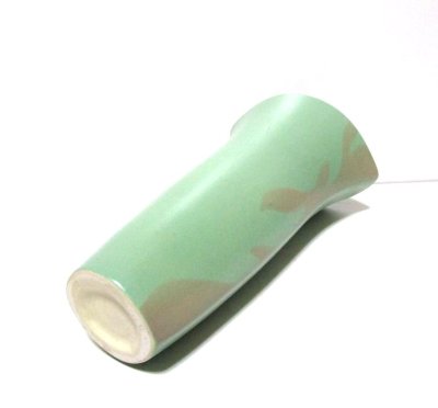 画像12: 手造り草色９号舟型生花・立華花器　T-０６－４０　