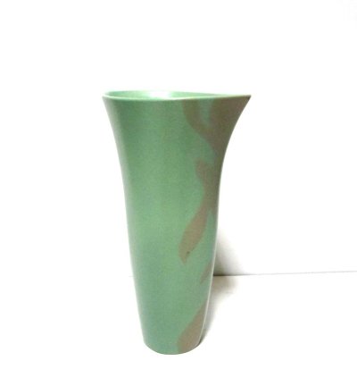 画像8: 手造り草色９号舟型生花・立華花器　T-０６－４０　