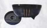 銅器　砂鉢８寸波型紋丸水盤　　