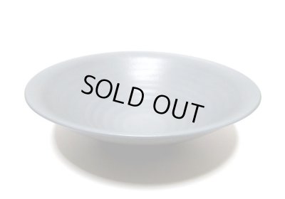 画像7: 作家物 手造り グレー／黒１４.５号丸大鉢 銀太帯柄　T-０６－８４