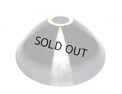 画像11: 作家物 手造り グレー／黒１４.５号丸大鉢 銀太帯柄　T-０６－８４