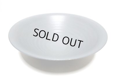 画像5: 作家物 手造り グレー／黒１４.５号丸大鉢 銀太帯柄　T-０６－８４