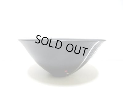 画像4: 作家物 手造り 黒１１号丸広口鉢水玉柄　T-０６-８０