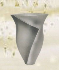 アルミ合金花器　友 銀梨色