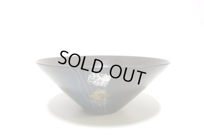 画像1: ダークグレー９.５号丸広口鉢　T-０６-７８