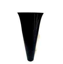 他の写真1: 一品作　新立花 黒 縦片波帯柄　T-０６－４９