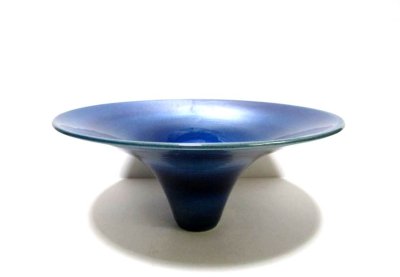 画像3: 青ガラス釉１１号丸朝顔形　T-０６-７９