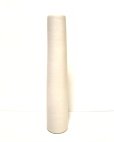 画像1: 特-７７０　手作り白釉１２号丸筒型花器 (1)