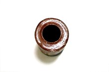他の写真2: 特-７６７　手造り焼〆灰釉４.５号丸旅枕掛花入