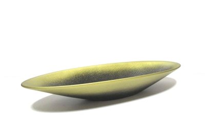 画像10: 特-７７１　陶漆器 金/黒１４.５号舟型水盤