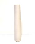 画像2: 特-７７０　手作り白釉１２号丸筒型花器 (2)