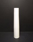 画像6: 特-７７０　手作り白釉１２号丸筒型花器