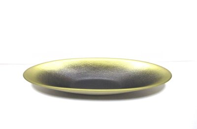 画像4: 特-７７１　陶漆器 金/黒１４.５号舟型水盤