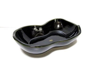 画像5: 特-７７２　黒ツヤ１２号変型水盤